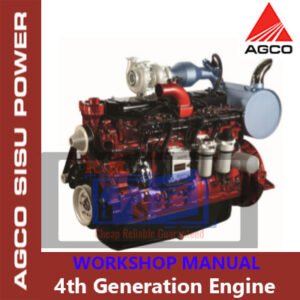 Agco Sisu Power 4th Gen Engine Workshop Manual with images of engine parts and instructions for repair and maintenance