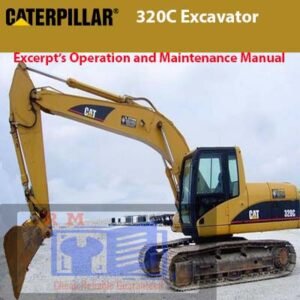 Operation and maintenance manual excerpt for Caterpillar 320C Excavator, outlining critical maintenance and operation tips