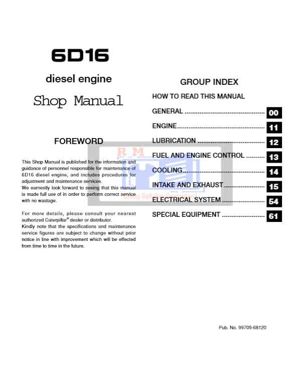 Caterpillar 6D16 Diesel Engine