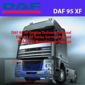 Collection of PDF manuals for DAF 95 XF Series trucks, providing detailed technical and operational information