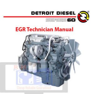 Detroit Diesel Series 60 EGR Technician Manual, displaying essential technical information and engine maintenance tips