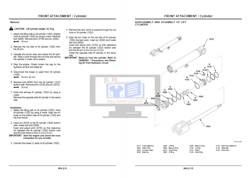 Hitachi ZW20 Manual