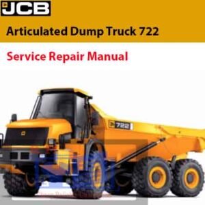 JCB 722 articulated dump truck service repair manual, showcasing detailed diagrams and maintenance instructions