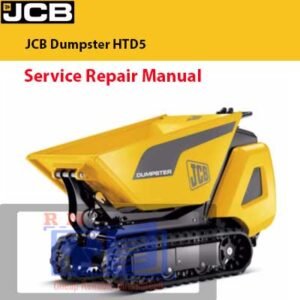 JCB Dumpster HTD5 Service Repair Manual, showcasing the title and diagrams for effective service and repair instructions