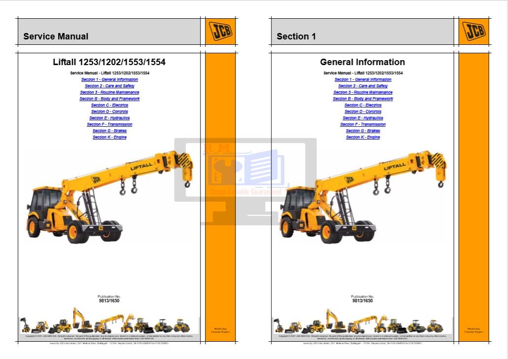 JCB Liftall 1253