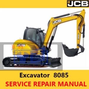 JCB 8085 Mini Excavator Service Repair Manual showcasing essential maintenance and repair information