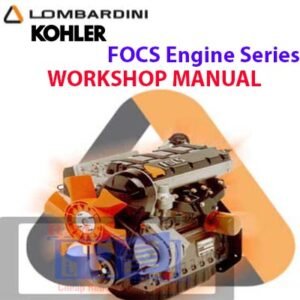 Kohler FOCS Engine Series Workshop Repair Manual cover featuring technical illustrations and detailed repair instructions