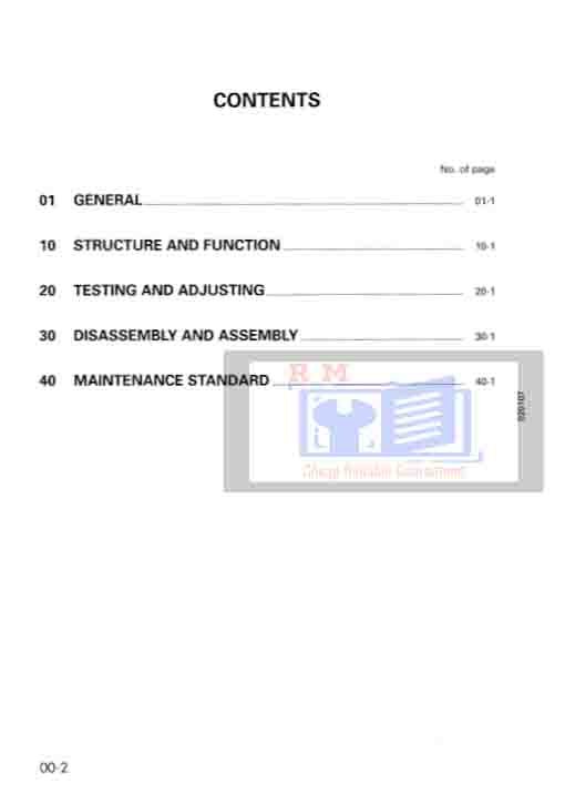 Komatsu PC60-7 shop Manual