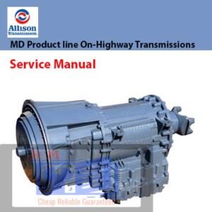 Service repair manual for Allison MD product line, detailing maintenance and troubleshooting procedures