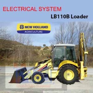 Electrical schematic diagram for New Holland LB110B Loader, detailing wiring and connections for efficient operation