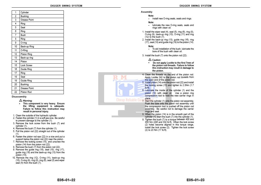Terex 70 Service Manual