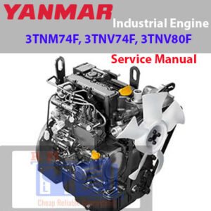 Yanmar service manual for 3TNM74F, 3TNV74F, and 3TNV80F engines, including maintenance guidelines and technical illustrations