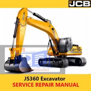 Service Repair Manual for JCB JS360 Excavator, highlighting repair procedures and technical diagrams for effective maintenance