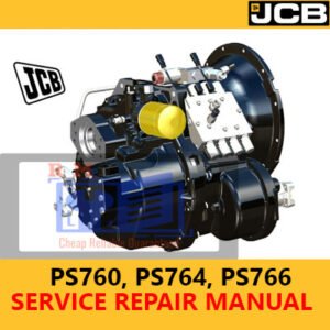 the JCB PS760, PS764, PS766 Transmission Service Repair Manual, showcasing repair guidelines and diagrams