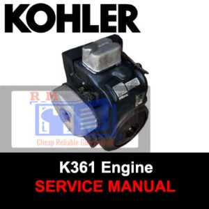 Kohler K361 Engine Service Manual, showcasing detailed diagrams and instructions for engine maintenance and repair