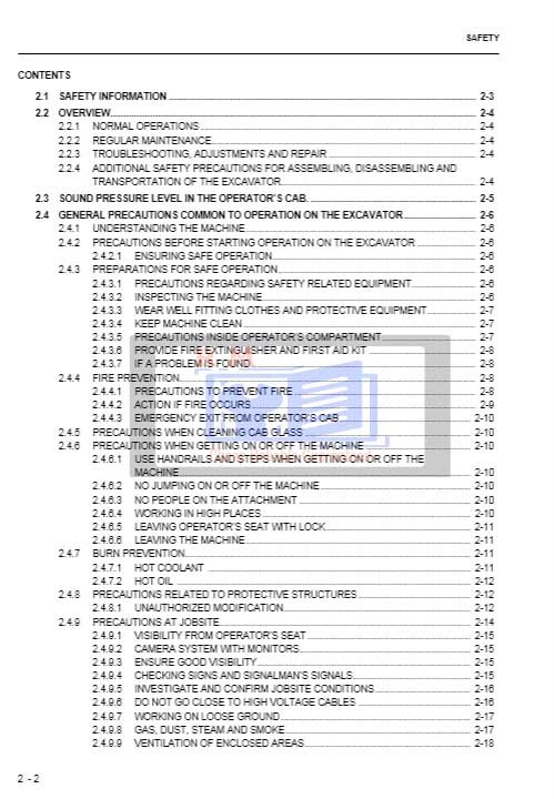 Komatsu PC3000E-6 Repair Manual