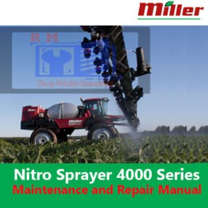 Miller Nitro Sprayer 4000 Series Maintenance and Repair Manual, showcasing essential maintenance tips and repair instructions