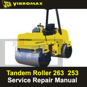 Vibromax 253 and 263 tandem roller service repair manual cover, displaying essential maintenance and repair information