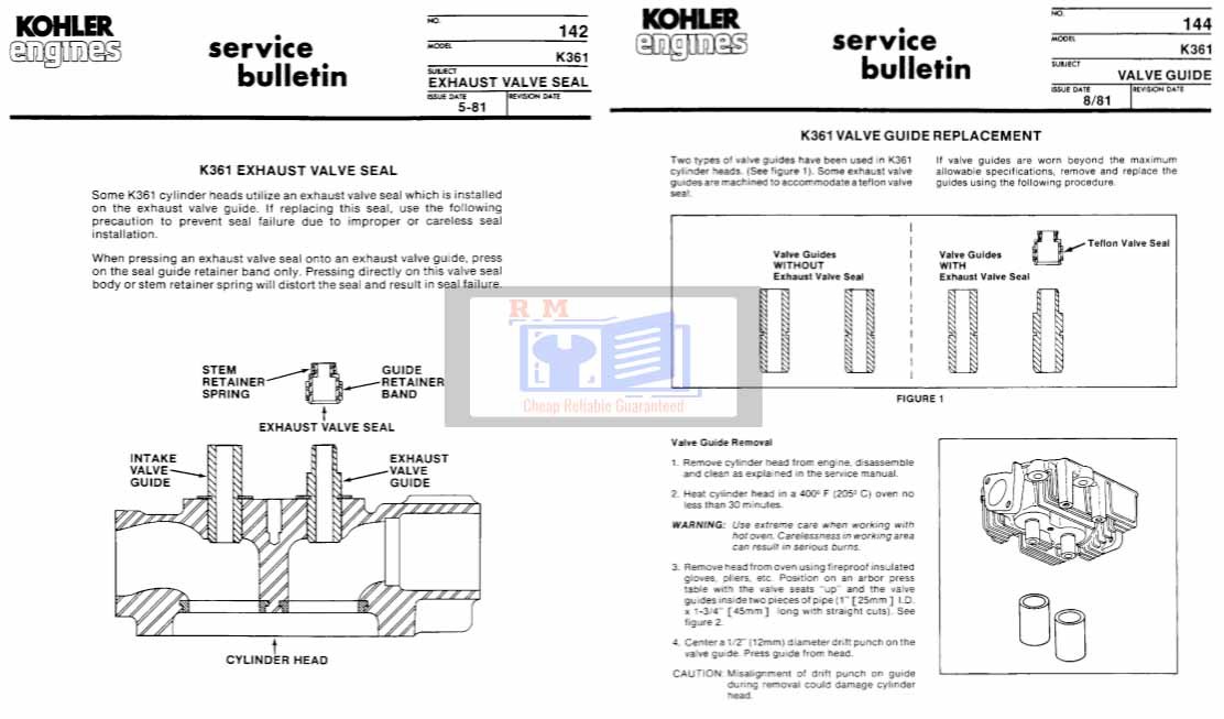 kohler k361 workshop manual