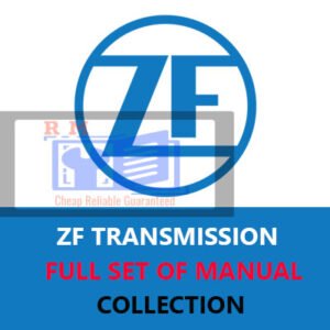 ZF transmission service manual PDF cover, featuring technical diagrams and detailed instructions for maintenance and repair