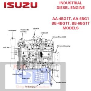Isuzu diesel engine workshop manual covering AA-4BG1T, AA-6BG1, BB-4BG1T, and BB-6BG1T with repair and maintenance guidelines