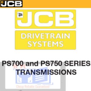 the JCB Drivetrain System PS700 and PS750 Series Service Repair Manual, highlighting essential repair information