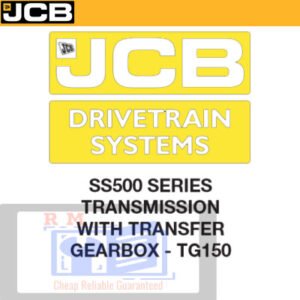 the JCB SS500 drivetrain system service repair manual, showcasing repair procedures and system diagrams