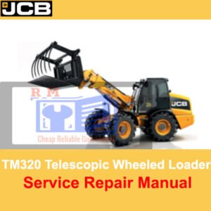 Service Repair Manual for JCB TM320 Telescopic Wheeled Loader, showcasing detailed diagrams and maintenance instructions