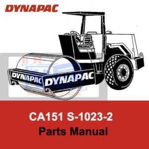 Parts manual for Dynapac CA151 S-1023-2, detailing components and assembly instructions for maintenance and repair