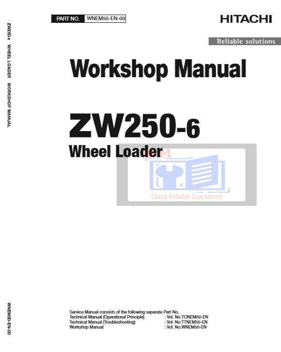 Hitachi ZW250-6 Wheel Loader Workshop Manual and Diagrams - Image 2