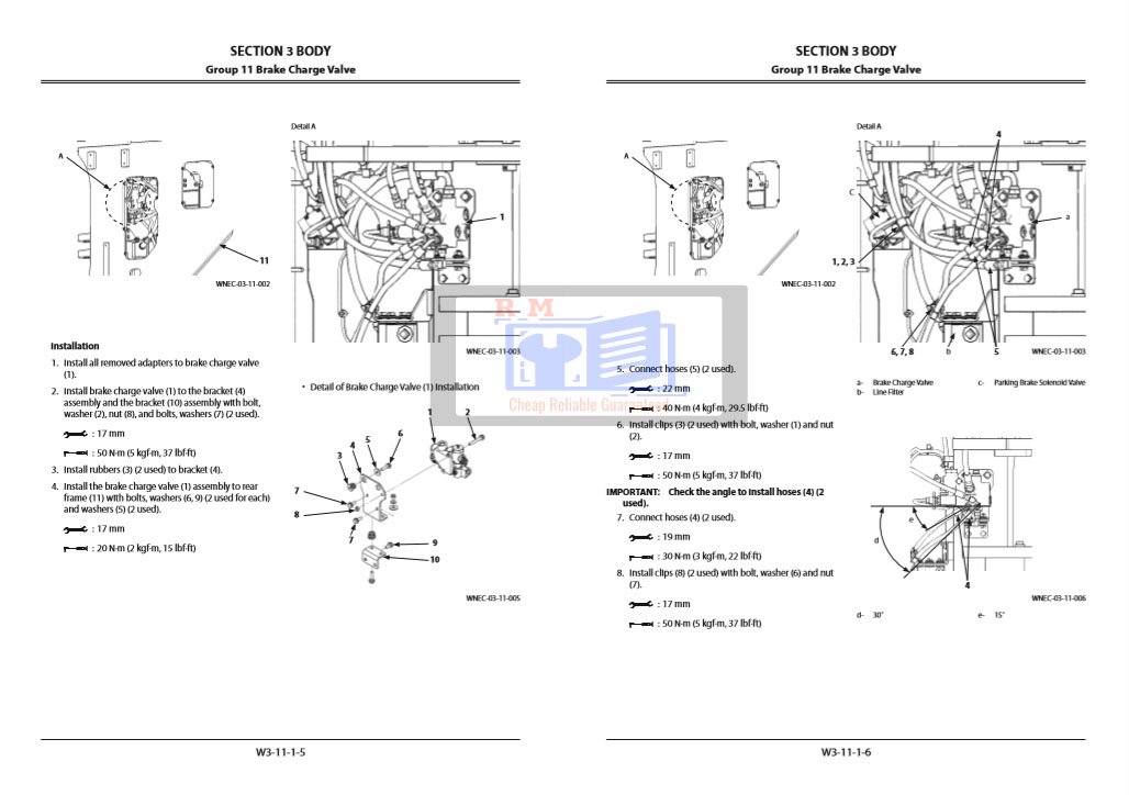 Hitachi ZW220-5A Wheel Loader Workshop Manual and Diagrams - Image 4