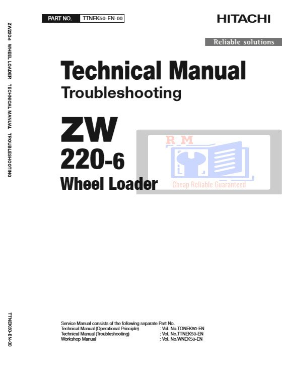 Hitachi ZW220-6 Wheel Loader Technical Manuals - Image 2