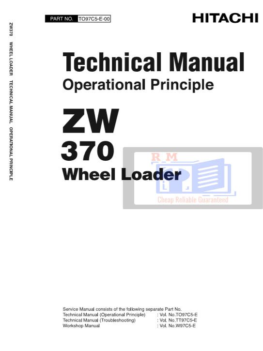 Hitachi ZW370 Wheel Loader Technical Manuals - Image 3