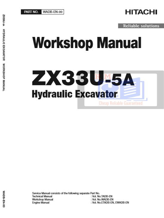 Hitachi ZX33U-5A Excavator Workshop Manual and Diagrams - Image 2