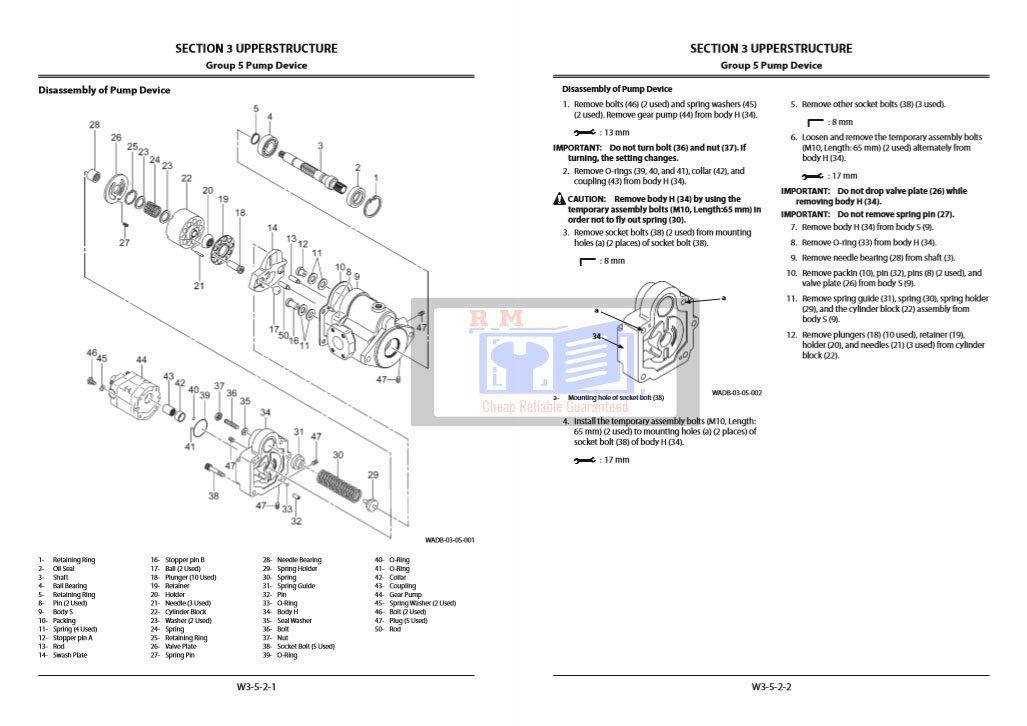 Hitachi ZX33U-5A Excavator Workshop Manual and Diagrams - Image 7