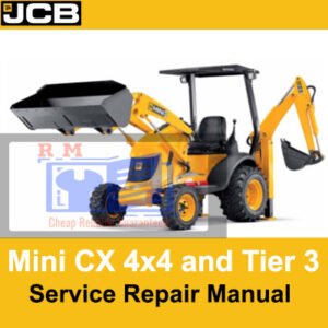 the JCB Mini CX 4x4 Tier 3 service repair manual, showcasing essential maintenance and repair information