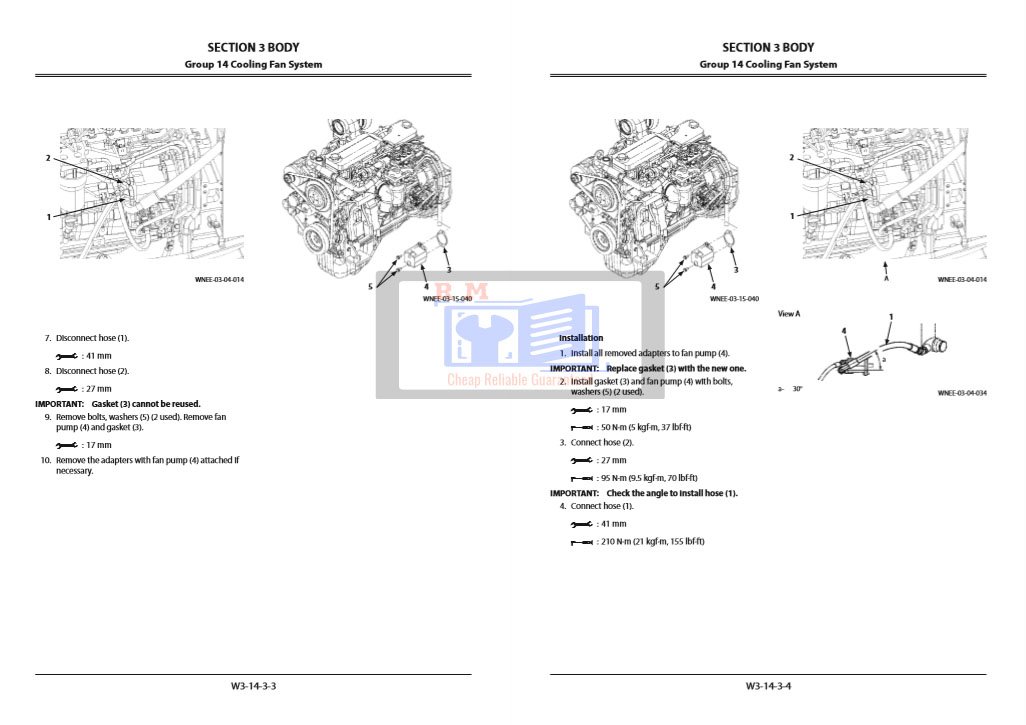 Hitachi ZW220-5A Wheel Loader Workshop Manual and Diagrams - Image 7
