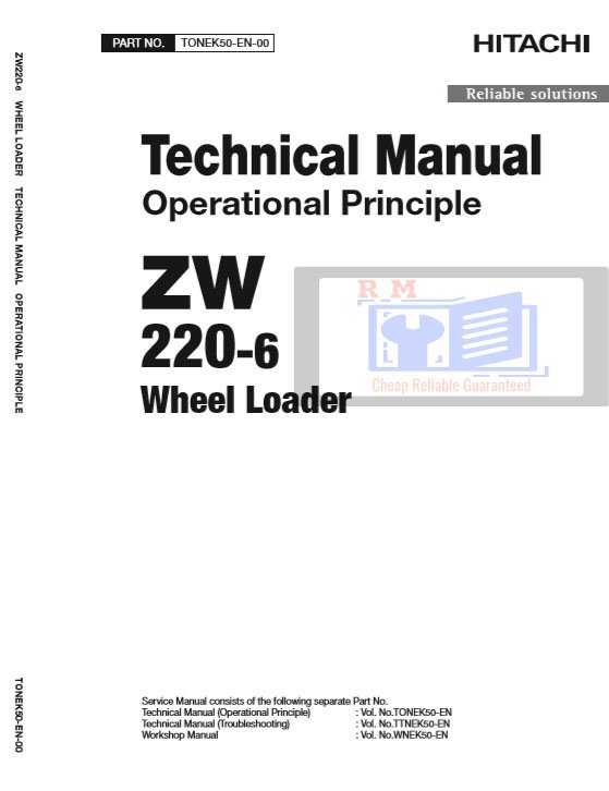 Hitachi ZW220-6 Wheel Loader Technical Manuals - Image 3