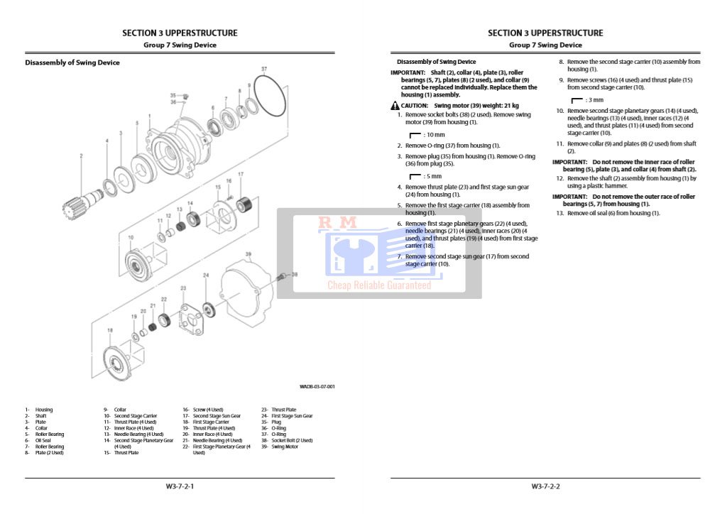 Hitachi ZX33U-5A Excavator Workshop Manual and Diagrams - Image 3