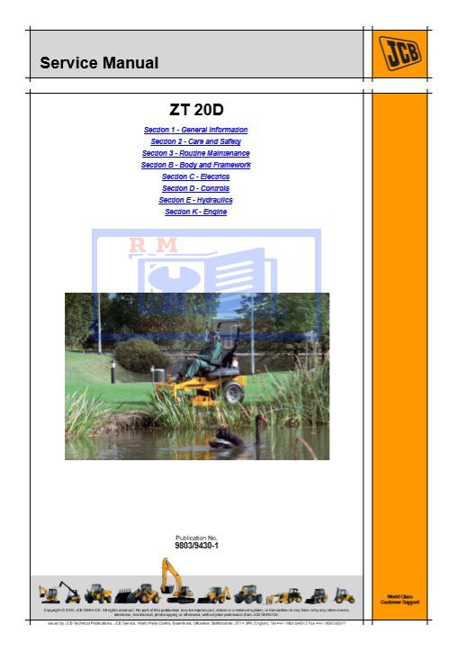 JCB ZT20 Mower Service Repair Manual - Image 2