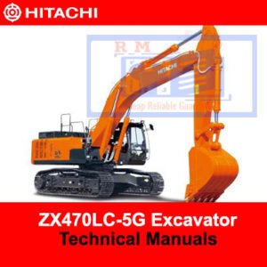 Hitachi ZX470LC-5G excavator technical manuals, providing essential information for operation and maintenance