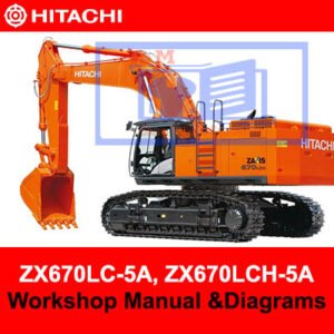 Workshop manual for Hitachi ZX670LC-5A and ZX670LCH-5A, including detailed diagrams for effective maintenance and troubleshooting