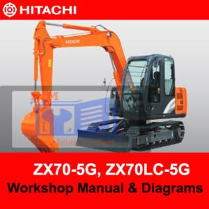 Workshop manual for Hitachi ZX70-5G and ZX70LC-5G, including detailed diagrams for effective maintenance