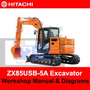 Hitachi ZX85USB-5A workshop manual with detailed diagrams for repair and maintenance procedures