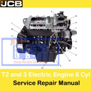 JCB T2 and T3 Electric Engine 6 Cylinder Service Repair Manual, displaying essential maintenance and repair information