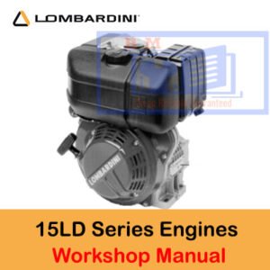 Lombardini 15LD Series Engines Workshop Manual with images of engine parts and instructions for servicing and repairs
