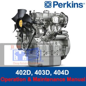 Perkins 402D, 403D, and 404D operation and maintenance manual, featuring engine specifications and guidelines