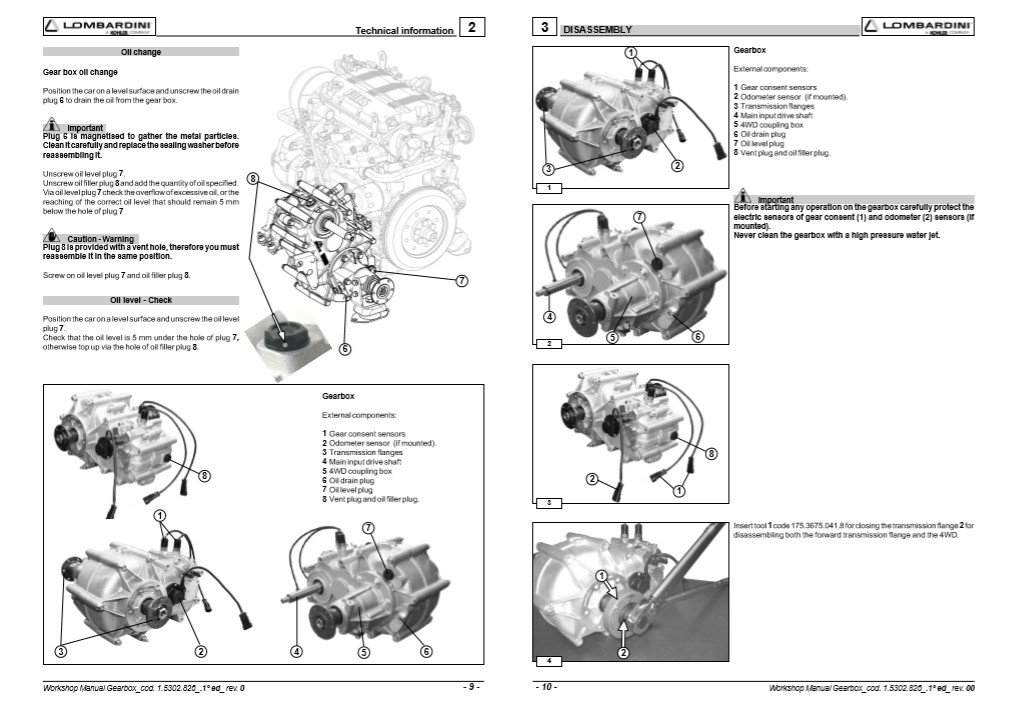 Lombardini Gearbox 51177 Service Repair Manual - Image 3