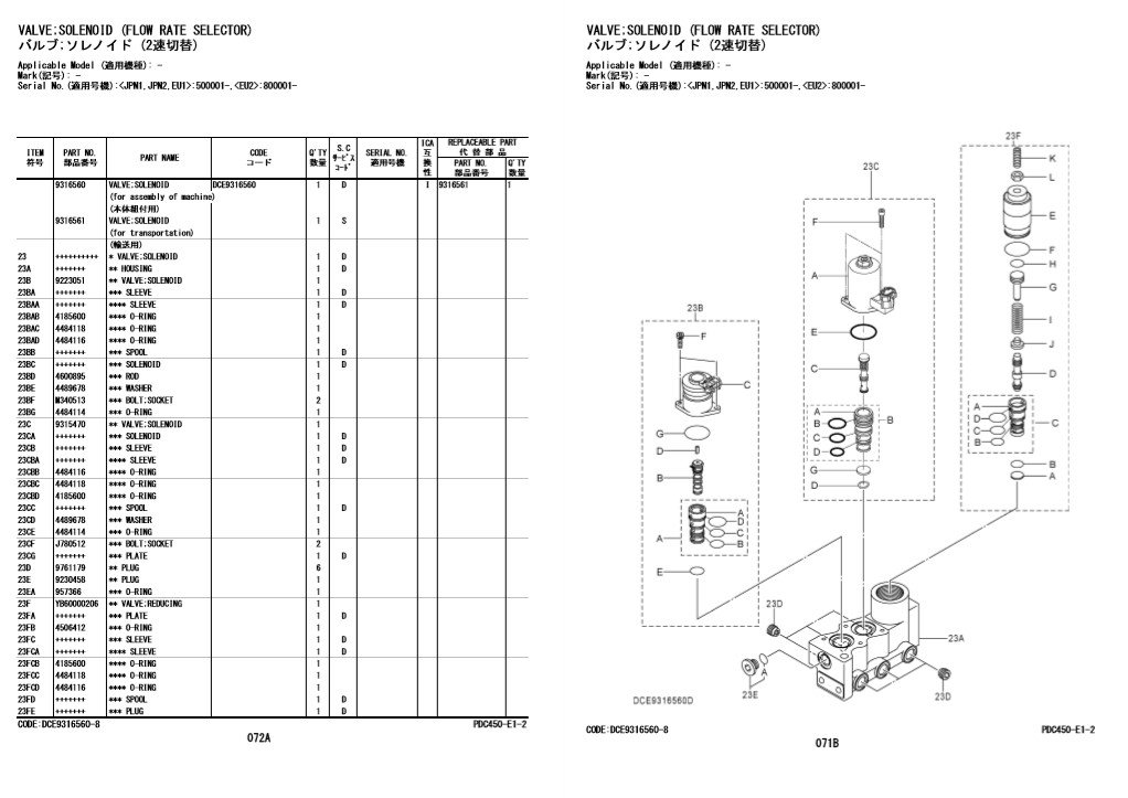 Hitachi ZX200-6, Hitachi ZX210-6 Excavators Parts Manual - Image 4