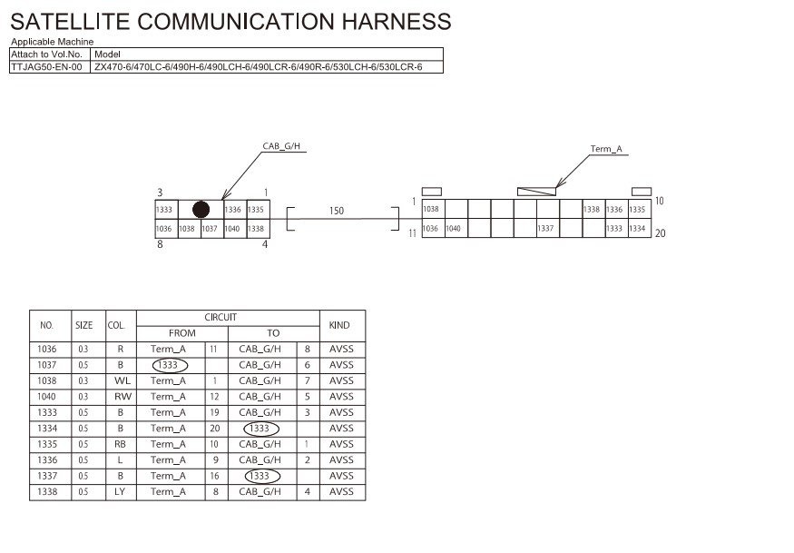 Hitachi ZX470-6, Hitachi ZX490-6, Hitachi ZX530-6 Workshop Manual and Diagrams - Image 3